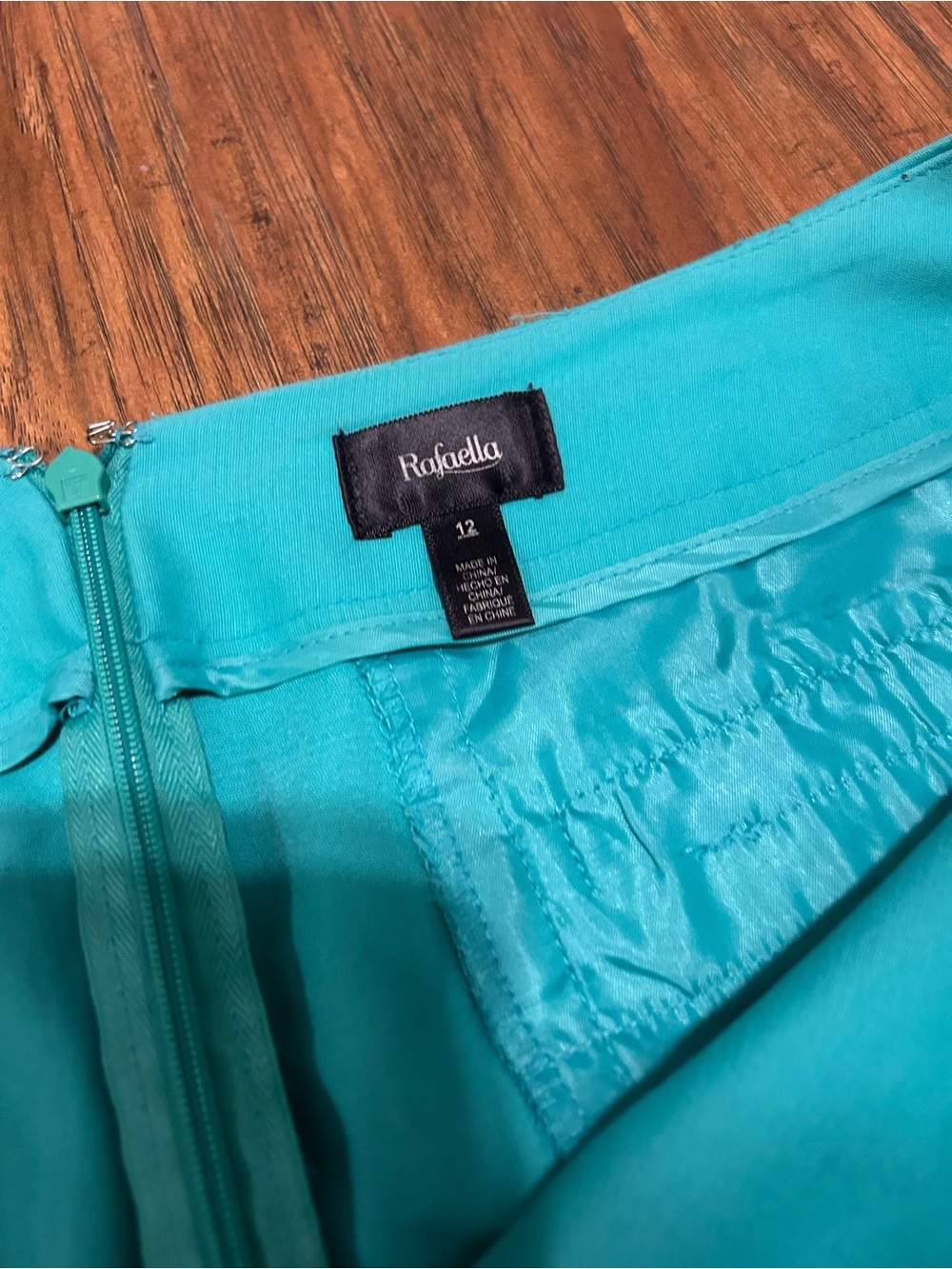 Teal Pencil Skirt Back Zipper Legally Blonde Inspired Work Casual - Picture 2 of 9